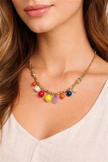 Collier Alcozer & J Femme in  Alliage Métallique Pietre dure C68FG22 - C68FG22